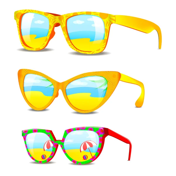 Óculos de verão — Vetor de Stock