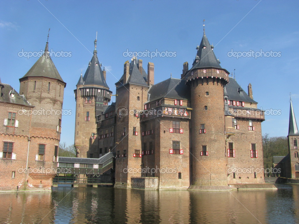 Medieval Dutch castle — Stock Photo © marnixbouwman 24436407