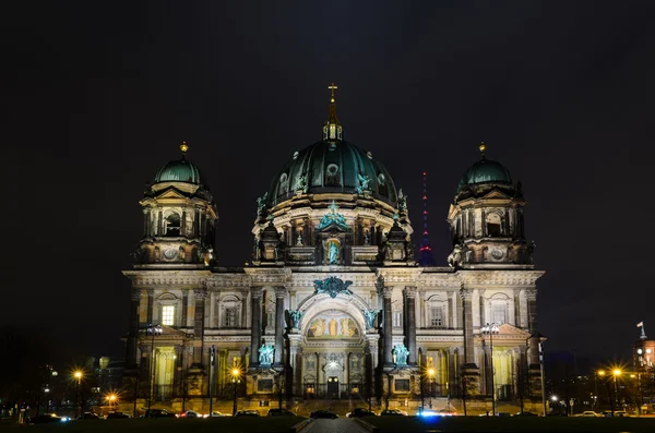 Berlin Cathedral At Night — Stock Photo, Image