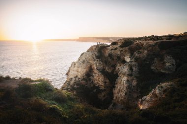 Ponta da Piedade 'da günbatımı - Lagos, Algarve, Portekiz