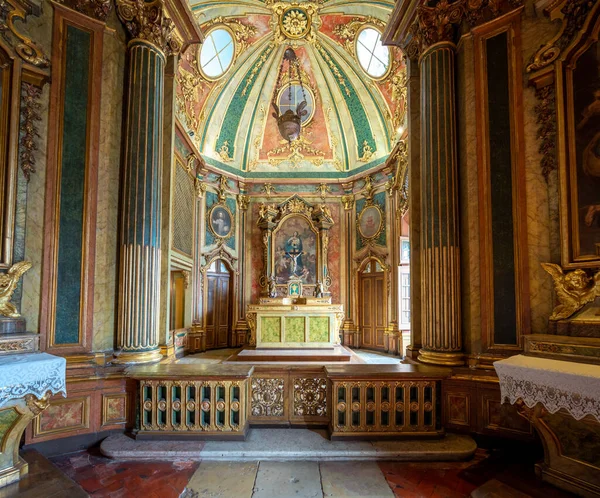 Queluz Portugalsko Února 2020 Kaple Queluzském Paláci Interiér Queluz Portugalsko — Stock fotografie