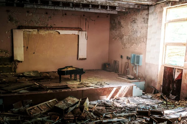 Černobyl Ukrajina Srpna 2019 Auditorium Pripyat Music School Concert Hall — Stock fotografie