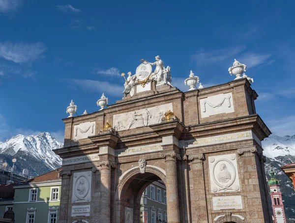 Diadalív Triumphpforte Innsbruck Tirol Ausztria — Stock Fotó