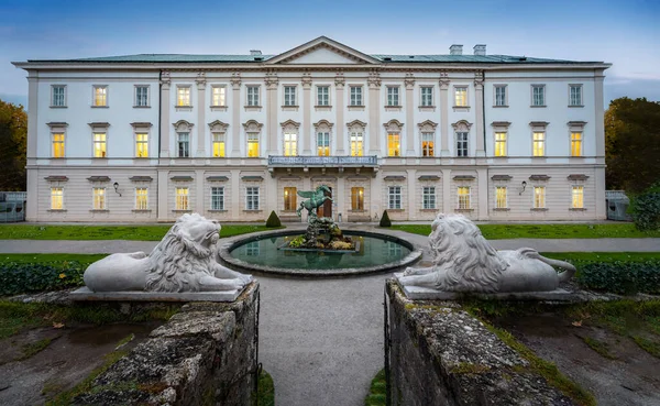 Fuente Pegasus Palacio Mirabell Salzburgo Austria — Foto de Stock