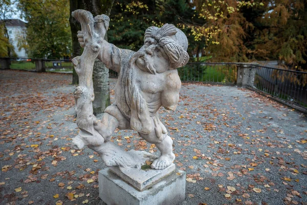 Zwergerlgarten Türkischer Zwerg Mit Turban Statue Aus Dem Jahrhundert Salzburg — Stockfoto