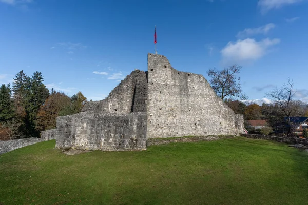 Upper Castle Ruins Obere Burg Шелленберг Лихтенштейн — стоковое фото