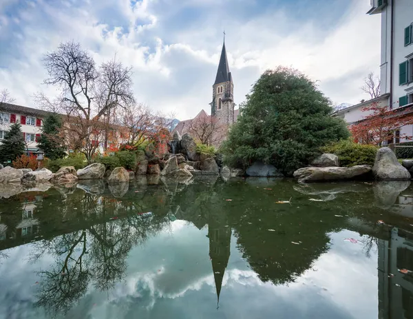 Японский Сад Католическая Церковь Святого Иосифа Интерлакен Швейцария — стоковое фото