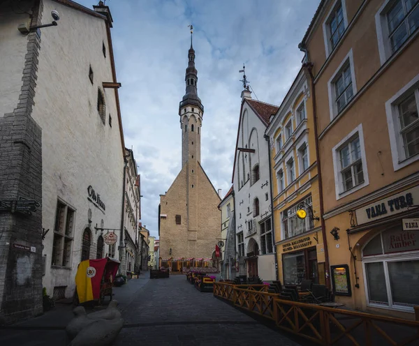 Ταλίν Εσθονία Ιουλ 2019 Παλιά Πόλη Και Δημαρχείο Ταλίν Ταλίν — Φωτογραφία Αρχείου
