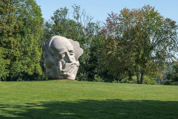 Sigulda Letland Jul 2019 Vader Van Liederen Beeldhouwkunst Gemaakt Door — Stockfoto