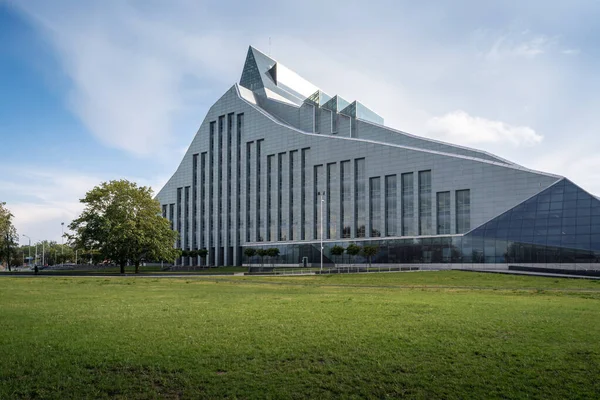 Рига Латвия Июля 2019 Года Латвийская Национальная Библиотека Известна Замок — стоковое фото