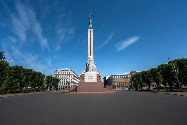 Freedom Monument Riga Lettország — Stock Fotó