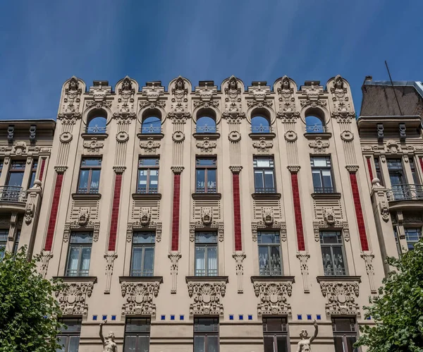 Art Nouveau Architecture Buildings Riga Riga Latvia — Stock Photo, Image