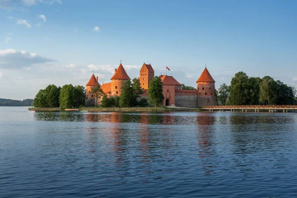 Castillo Isla Trakai Trakai Lituania — Foto de Stock