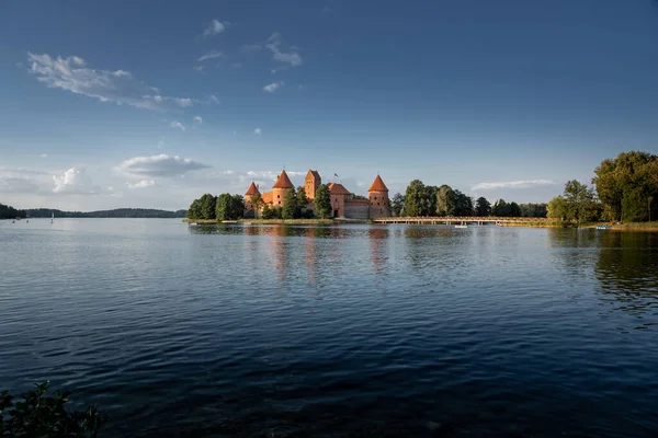 Castillo Isla Trakai Trakai Lituania — Foto de Stock