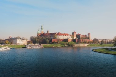 Wawel Kalesi Skyline - Krakow, Polonya