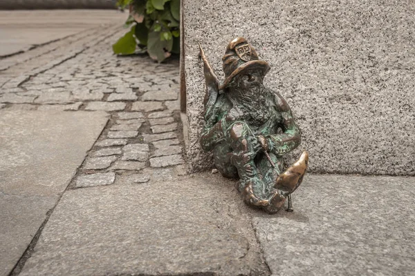 Wroclaw Polonya Ağustos 2019 Uyuyan Hapishane Memuru Cüce Spioch Stranik — Stok fotoğraf