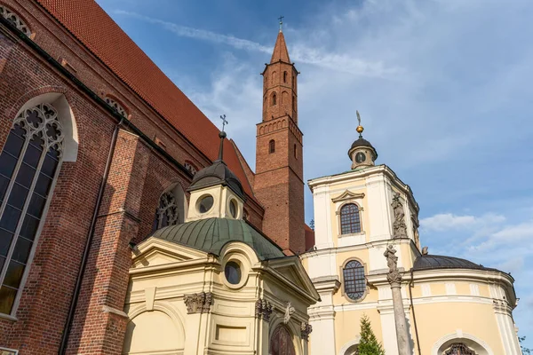 Cathédrale Saint Jean Baptiste Cathedral Island Ostrow Tumski Wroclaw Pologne — Photo