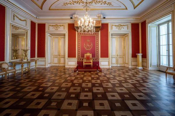 Varşova Polonya Ağustos 2019 Varşova Kraliyet Kalesi Kraliyet Konsey Odası — Stok fotoğraf