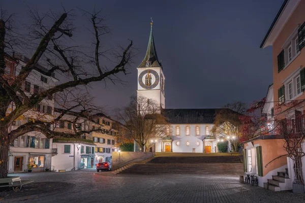 Igreja Peters Zurique Suíça — Fotografia de Stock
