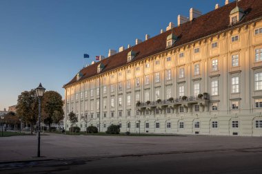 Viyana, Avusturya - 10 Ekim 2019: Hofburg Sarayı 'nda Leopoldine Kanadı - Viyana, Avusturya
