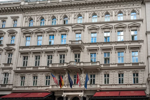 Viena Austria Octubre 2019 Sacher Hotel Famoso Por Postre Sachertorte — Foto de Stock