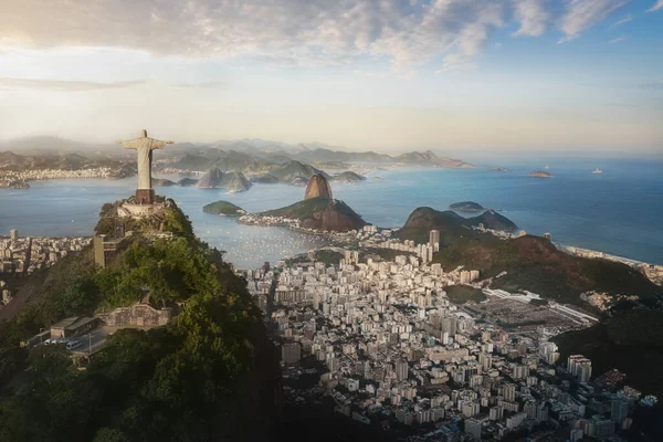 Rio Janeiro Brazil May 2022 Aerial View Rio Corcovado Mountain — стоковое фото