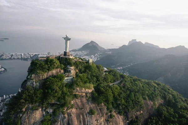 Rio Janeiro Brazil May 2022 Aerial View Christ Redeemer Statue — Photo