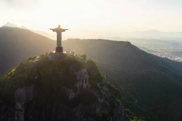 Rio Janeiro Brazil May 2022 Christ Redeemer Statue Top Corcovado — Stock fotografie