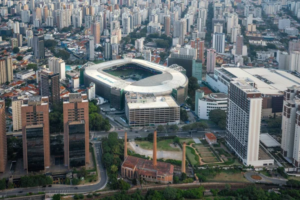Σάο Πάολο Βραζιλία Απρ 2022 Αεροφωτογραφία Του Allianz Parque Ποδόσφαιρο — Φωτογραφία Αρχείου