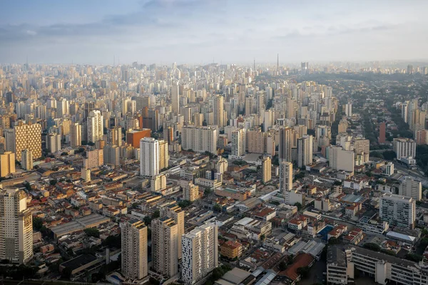 Aerial View Campos Eliseos Barra Funda Neighborhood Sao Paulo Brazil — Foto Stock