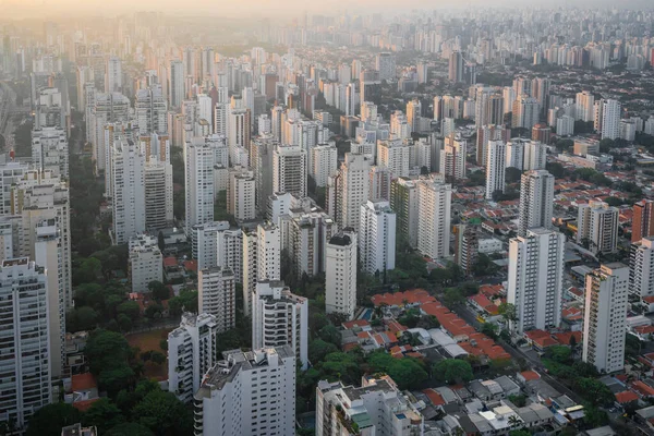 Aerial View Campo Belo Neighborhood Sao Paulo Brazil — Foto Stock