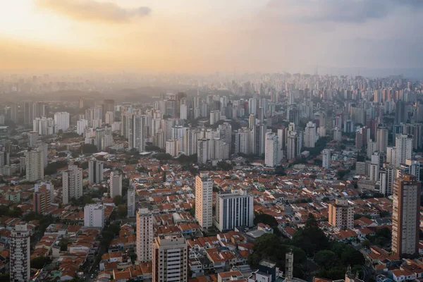 Aerial View Mirandopolis Neighborhood Sao Paulo Brazil — 스톡 사진