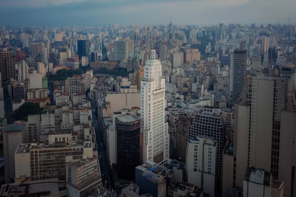 Aerial View Sao Paulo Historic City Center Altino Arantes Building — 스톡 사진