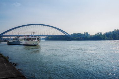 Apollo Bridge at Danube River - Bratislava, Slovakia