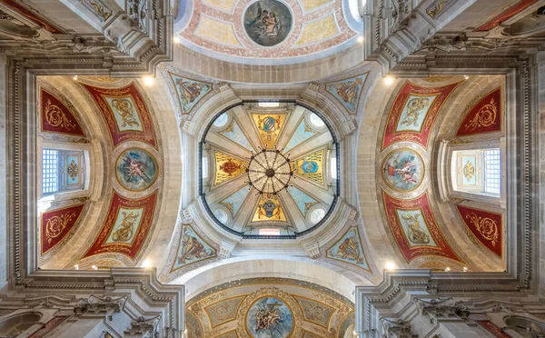 브라가 포르투갈 Feb 2020 Church Basilica Ceiling Sanctuary Bom Jesus — 스톡 사진