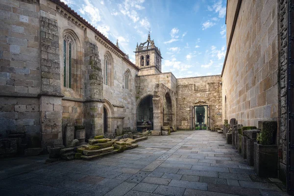 Antiguo Claustro Santo Amaro Complejo Braga Con Torre Catedral Braga — Foto de Stock