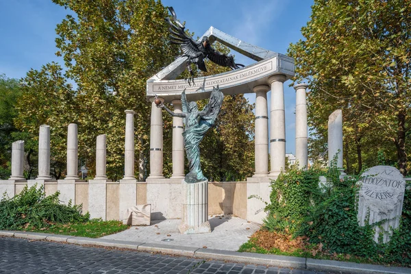 Budapest Ungarn Oktober 2019 Denkmal Für Die Opfer Der Deutschen — Stockfoto