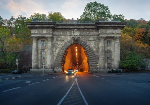 Tunnel Del Castello Buda Piazza Clark Adam Budapest Ungheria — Foto Stock