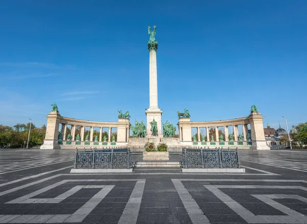 Millenniumsdenkmal Heldenplatz Budapest Ungarn — Stockfoto