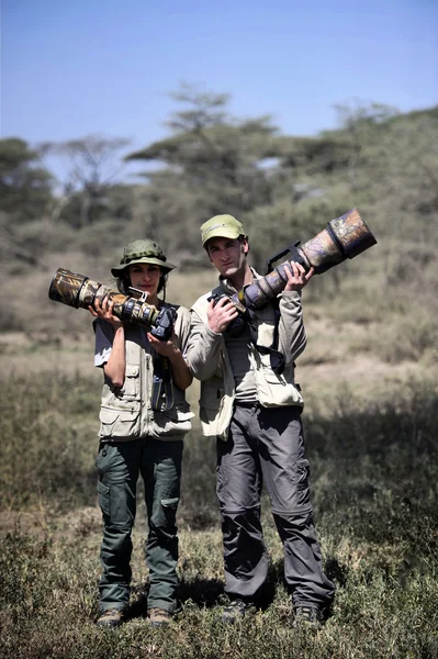 Photographes au travail Images De Stock Libres De Droits