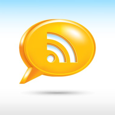 saten web 2.0 düğme rss simgesi imzala. Turuncu harita iğne yuvarlak şekli ile gri gölge beyaz zemin üzerine