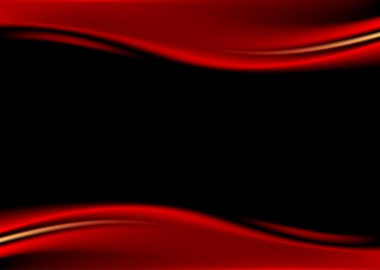 koyu arka plan üzerinde kırmızı sahne perdesi. Şablon kağıt boyutu a4 yatay biçimi. metin veya oturum için boş alan. lüks zemin dalga şerit karanlık tarzı ile. 8 EPS vektör çizim tasarım öğesi