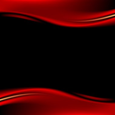 koyu arka plan üzerinde kırmızı sahne perdesi. Şablon kağıt boyutu a4 yatay biçimi. metin veya oturum için boş alan. lüks zemin dalga şerit karanlık tarzı ile. 8 EPS vektör çizim tasarım öğesi