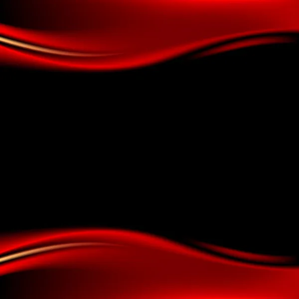 Red stage curtain on black background in square format. Variant 01 - reflection. Luxury backdrop with wave strip in dark style. Empty space for text or sign. Vector illustration design element 8 eps — Stock Vector