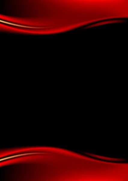 Tenda palcoscenico rosso su sfondo nero in formato quadrato. Variante 02 - simmetria. Sfondo di lusso con striscia d'onda in stile scuro. Spazio vuoto per testo o firma. Elemento di design illustrazione vettoriale 8 eps — Vettoriale Stock