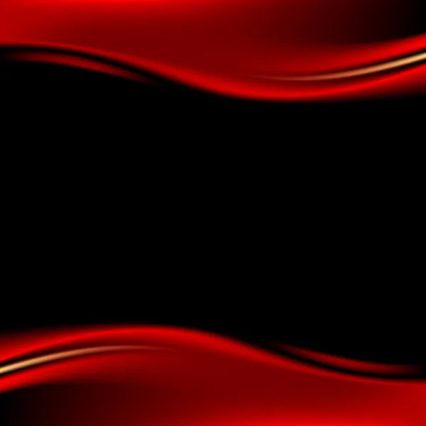 Red stage curtain on dark background. Template paper size a4 horizontal format. Blank space for text or sign. Luxury backdrop with wave strip in dark style. Vector illustration design element in 8 eps — Stock Vector