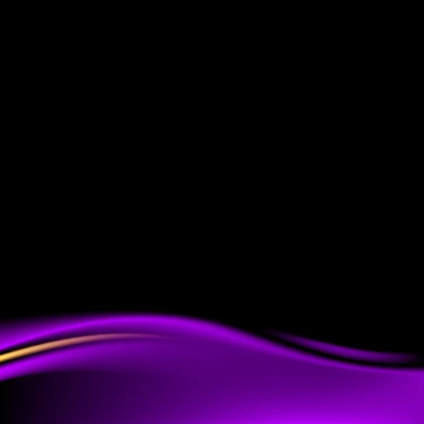 Rideau de scène violet sur fond noir en format carré. . Fond de luxe avec bande ondulée dans un style sombre. Espace vide pour le texte ou le signe. Illustration vectorielle élément de conception 8 eps — Image vectorielle