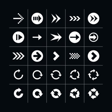 25 ok işareti Icon set