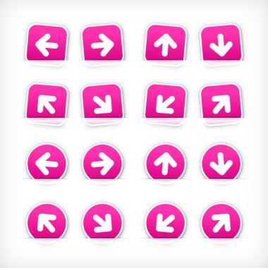 kırmızı işaret ok etiket üzerine kesilmiş kağıt cep