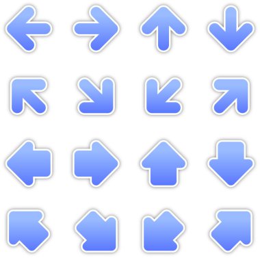 mavi ok işareti etiket web düğmesi